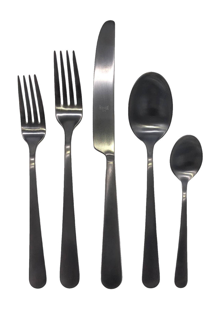 Como 5 Piece Cutlery Set in Matte Black