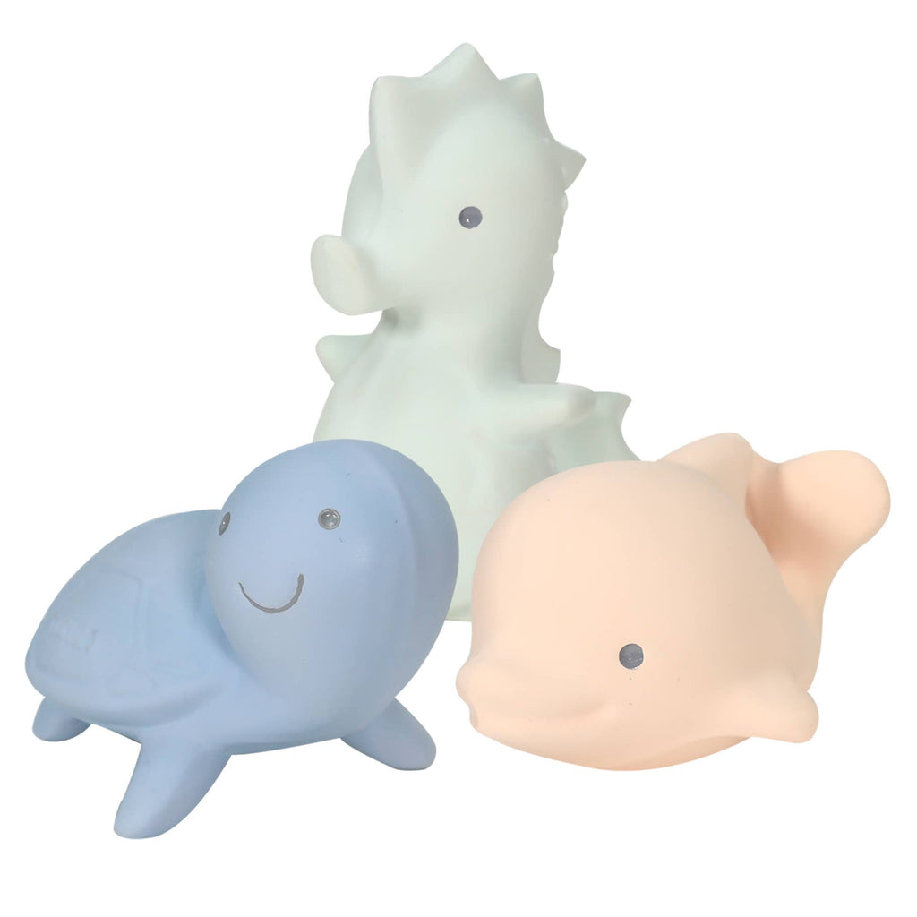Marshmallow Ocean Animals Teether, Rattle & Bath Toys