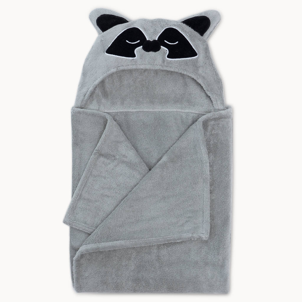Raccoon Bamboo Hooded Towel