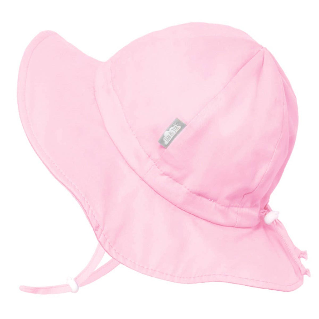 Pink Cotton Floppy Sun Hat
