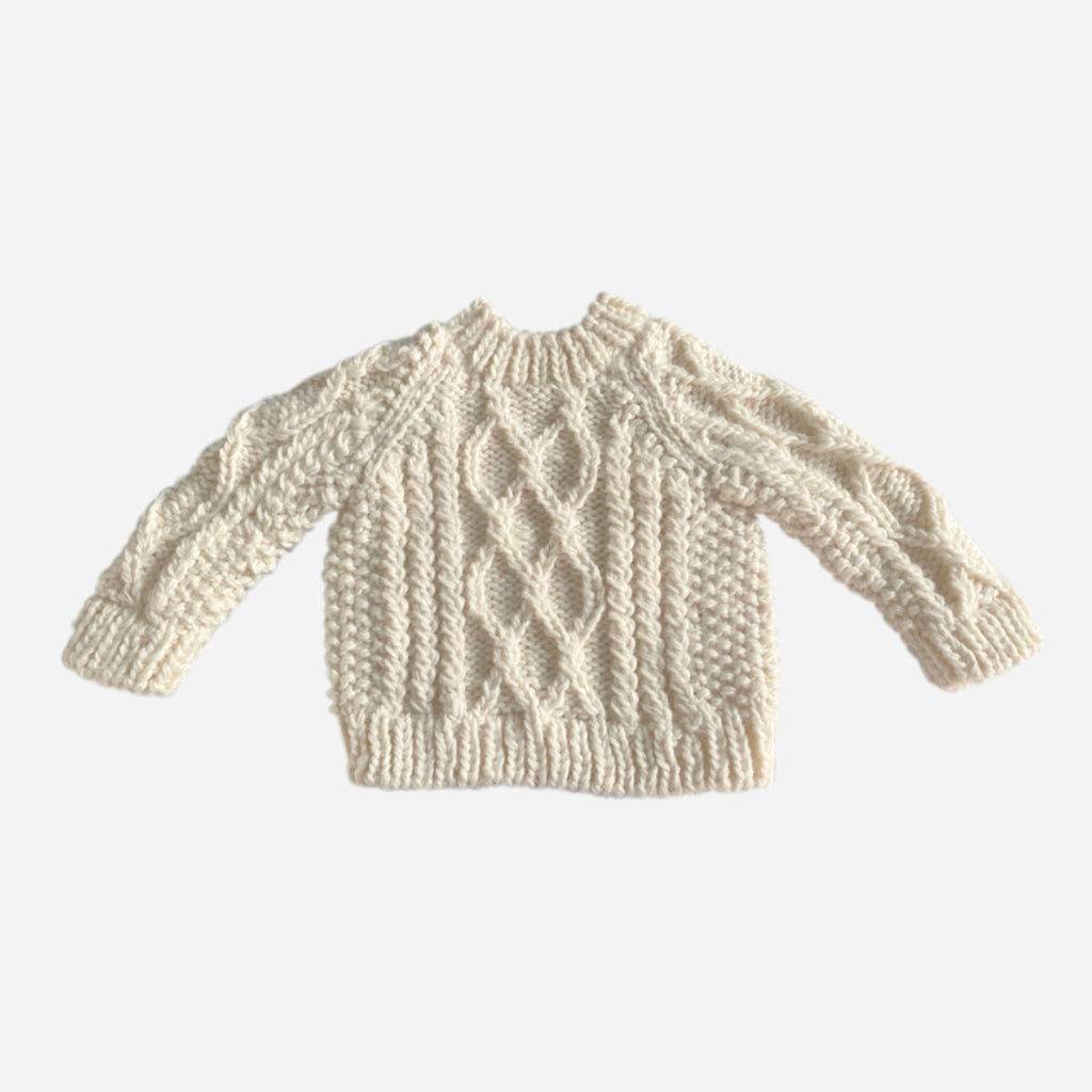 Fisherman Sweater, Cream | Kids Fall Back to School Clothing