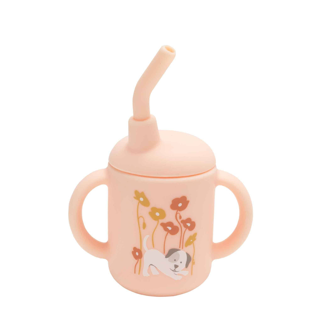 Fresh & Messy Sippy Cup | Puppies & Poppies
