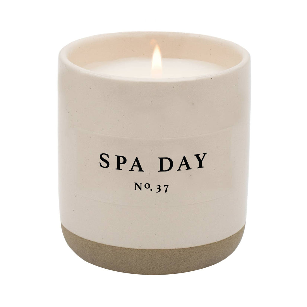 Spa Day Soy Candle | Stoneware Candle Jar