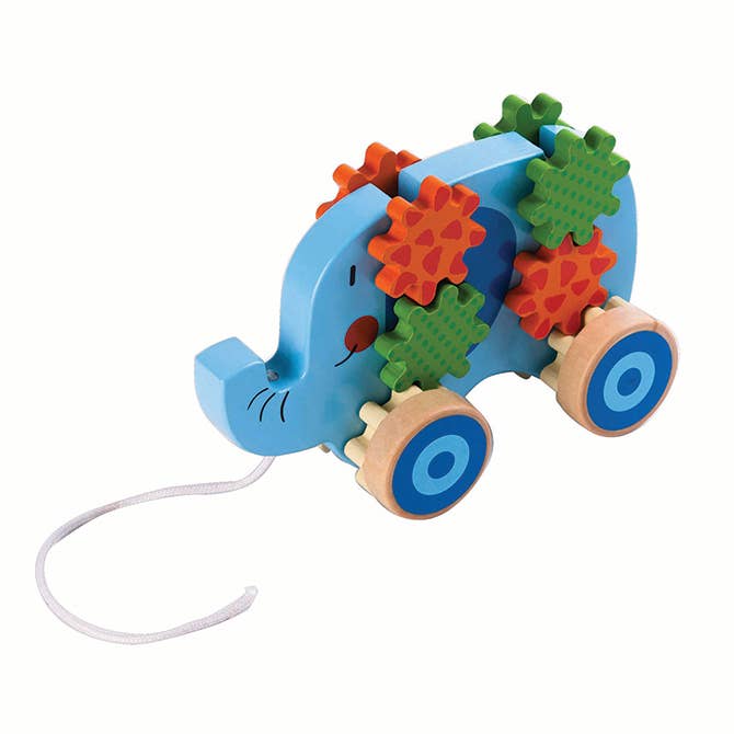Elephant Gear Pull Toy – Aldea Home & Baby