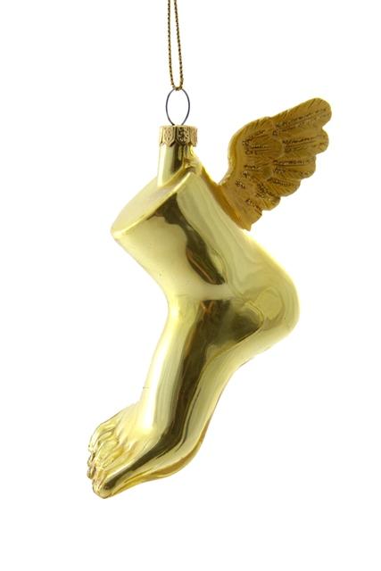CLASSICAL FOOT-GOLD  Christmas Ornament