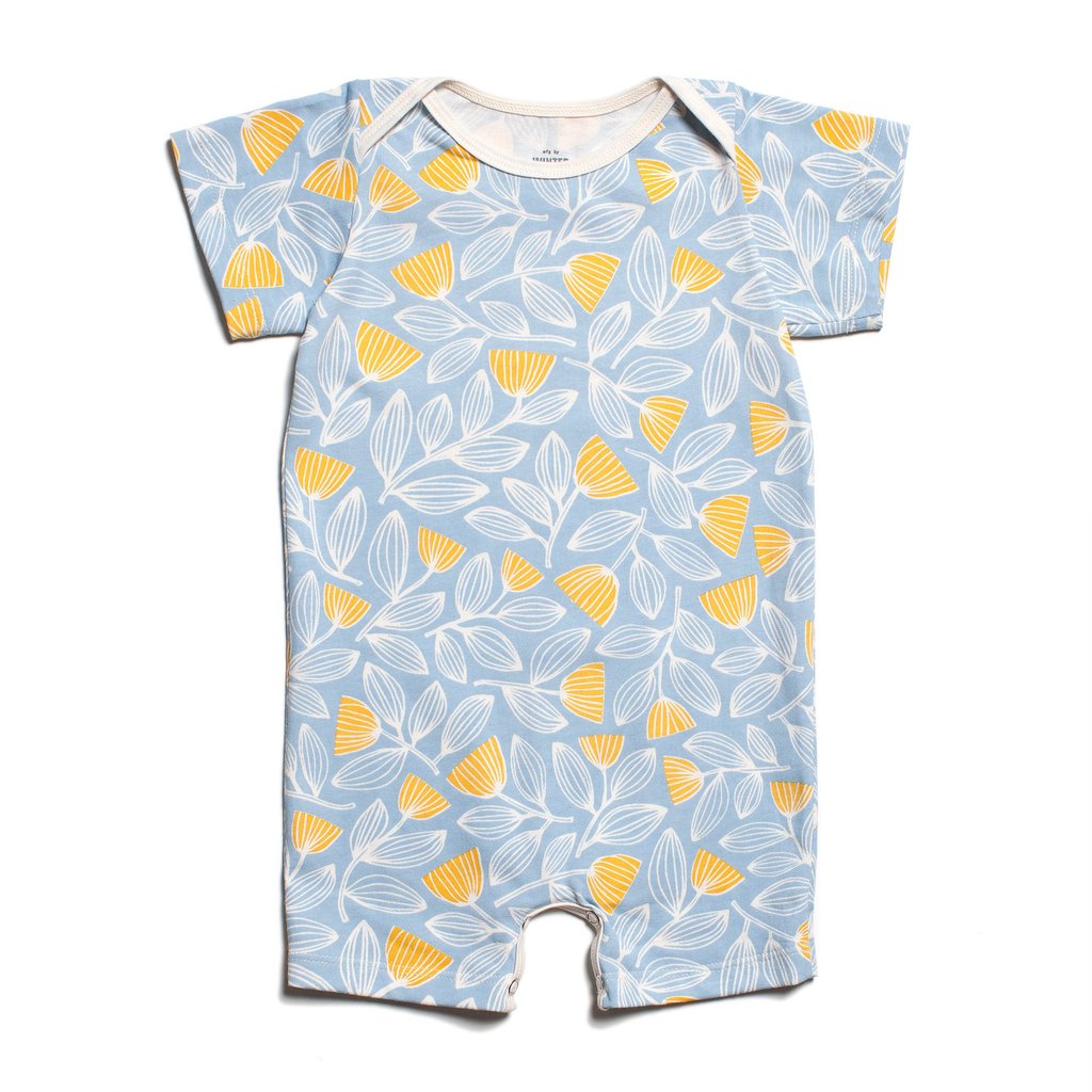 Summer Romper - Holland Floral Blue & Yellow