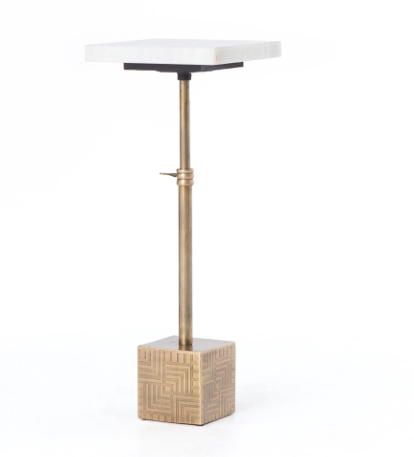 Sirius Adjacent Side Table Brass / Marble