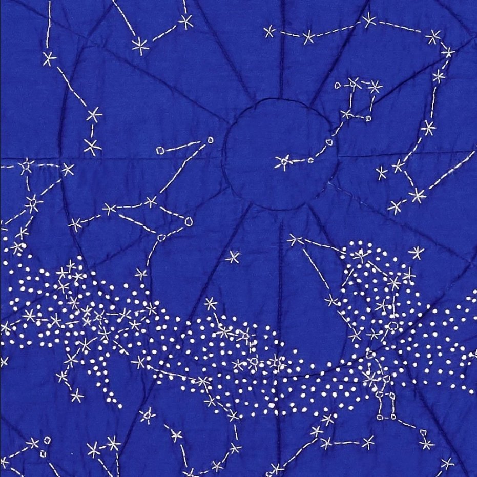 Baby Constellation Quilt - Cobalt