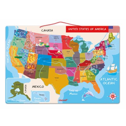 MAGNETIC USA MAP