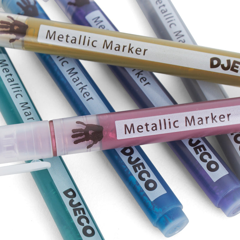 Djeco - 6 Metallic Markers