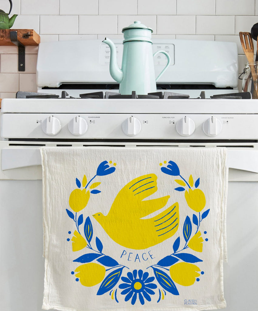Peace Tea Towel for Ukraine