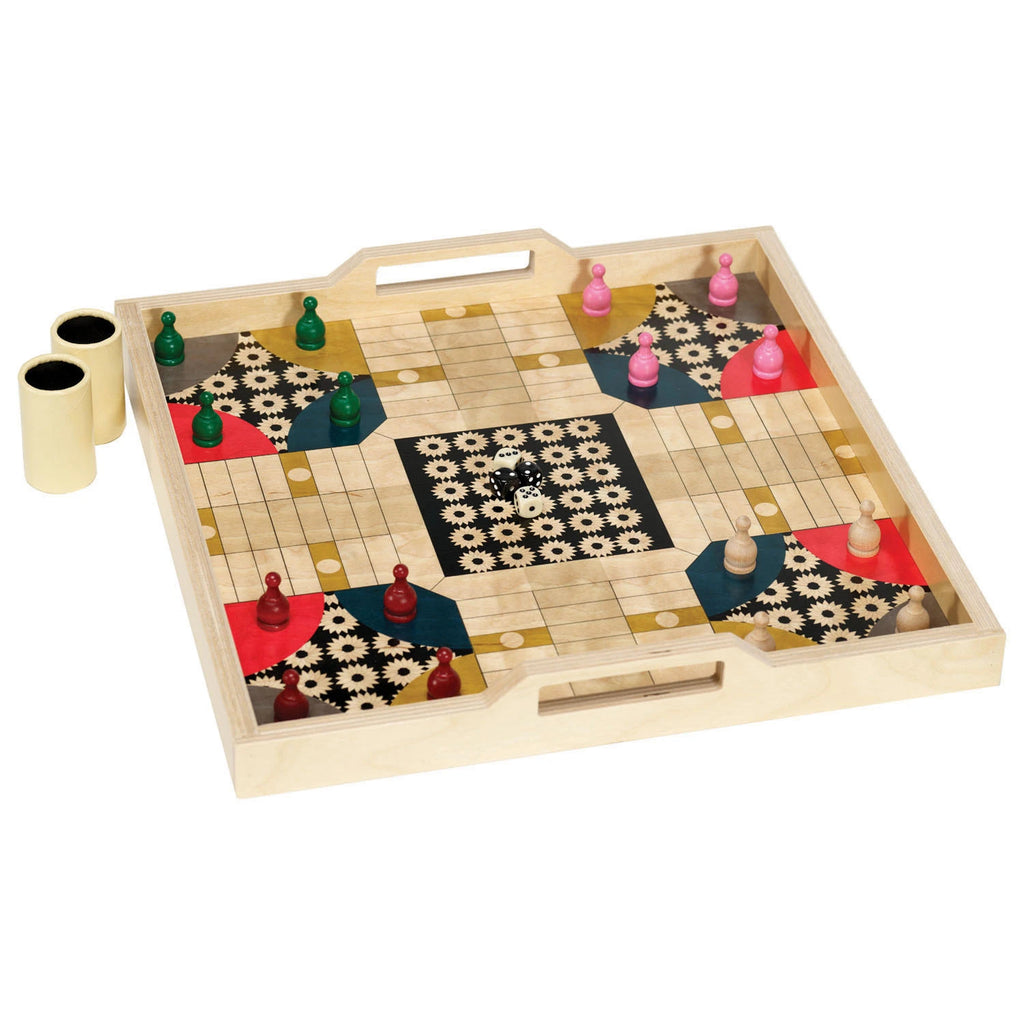 Parcheesi Serving Tray Game Set