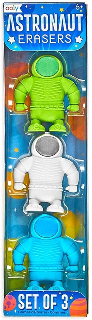 Astronaut Erasers - set of 3