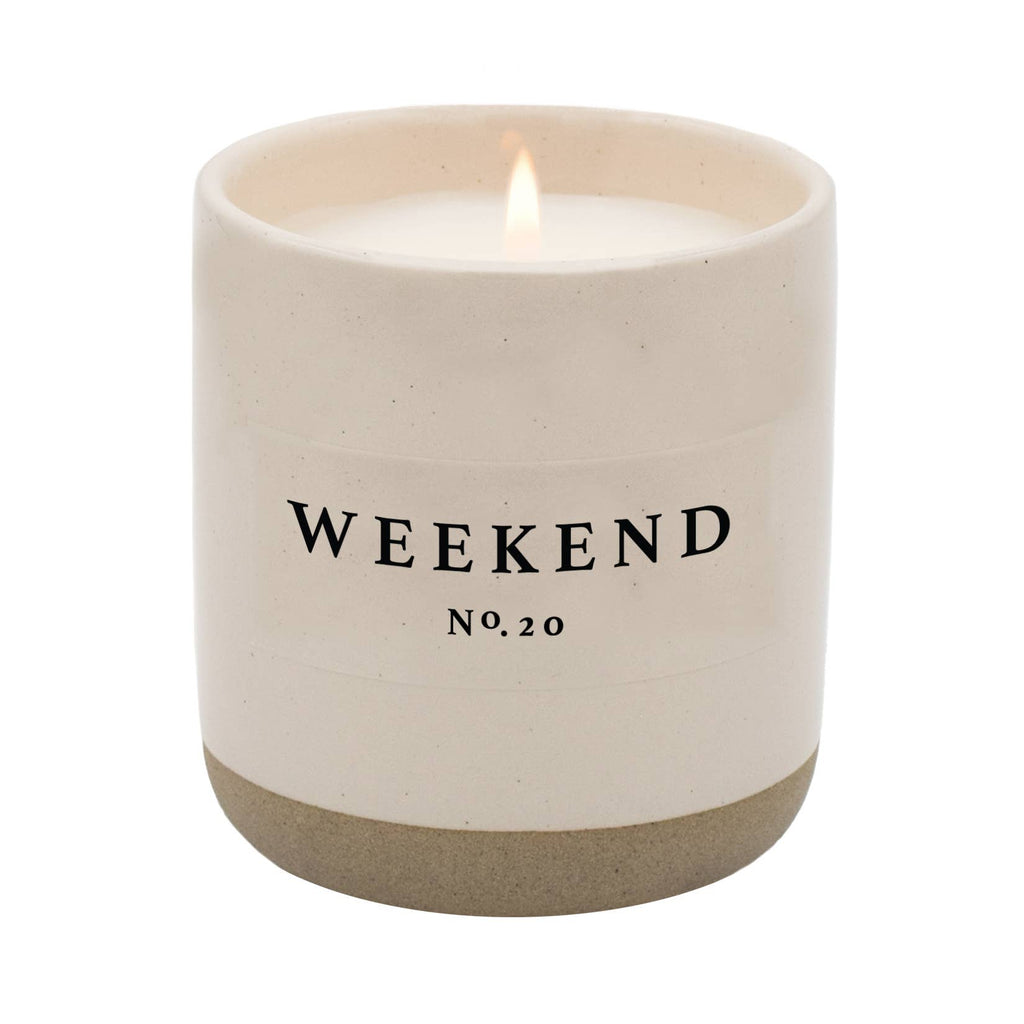 Weekend Soy Candle | Stoneware Candle Jar