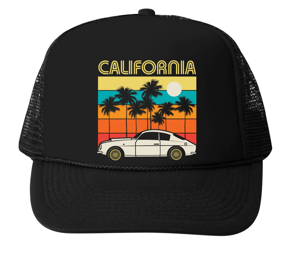 CALIFORNIA Turbo All Black Trucker Hat