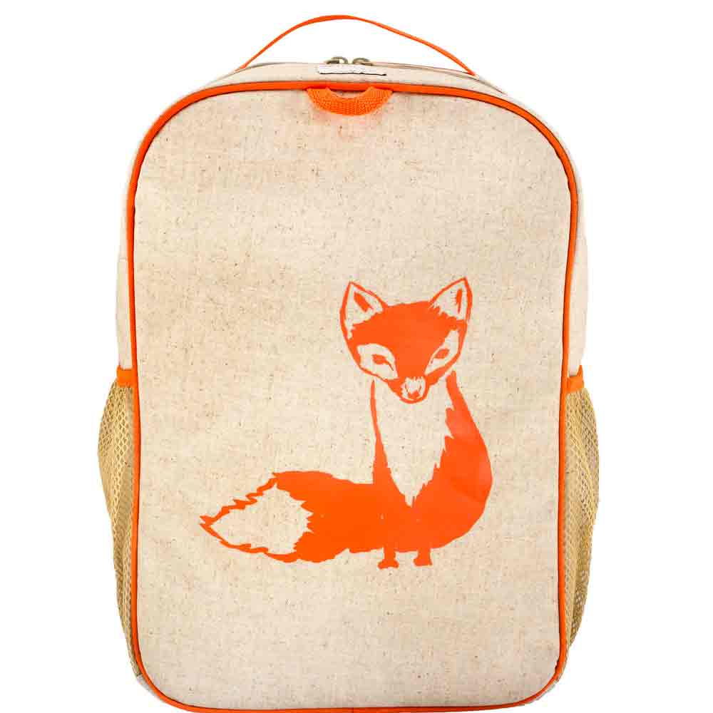 Orange Fox Backpack Grade School Backpack