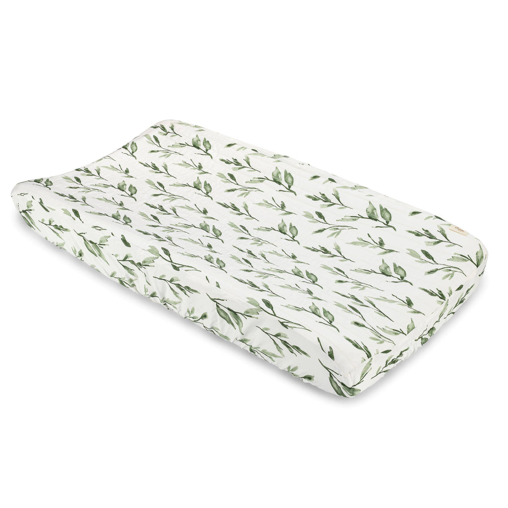 Parker Quilted Leaf Change Pad Cover