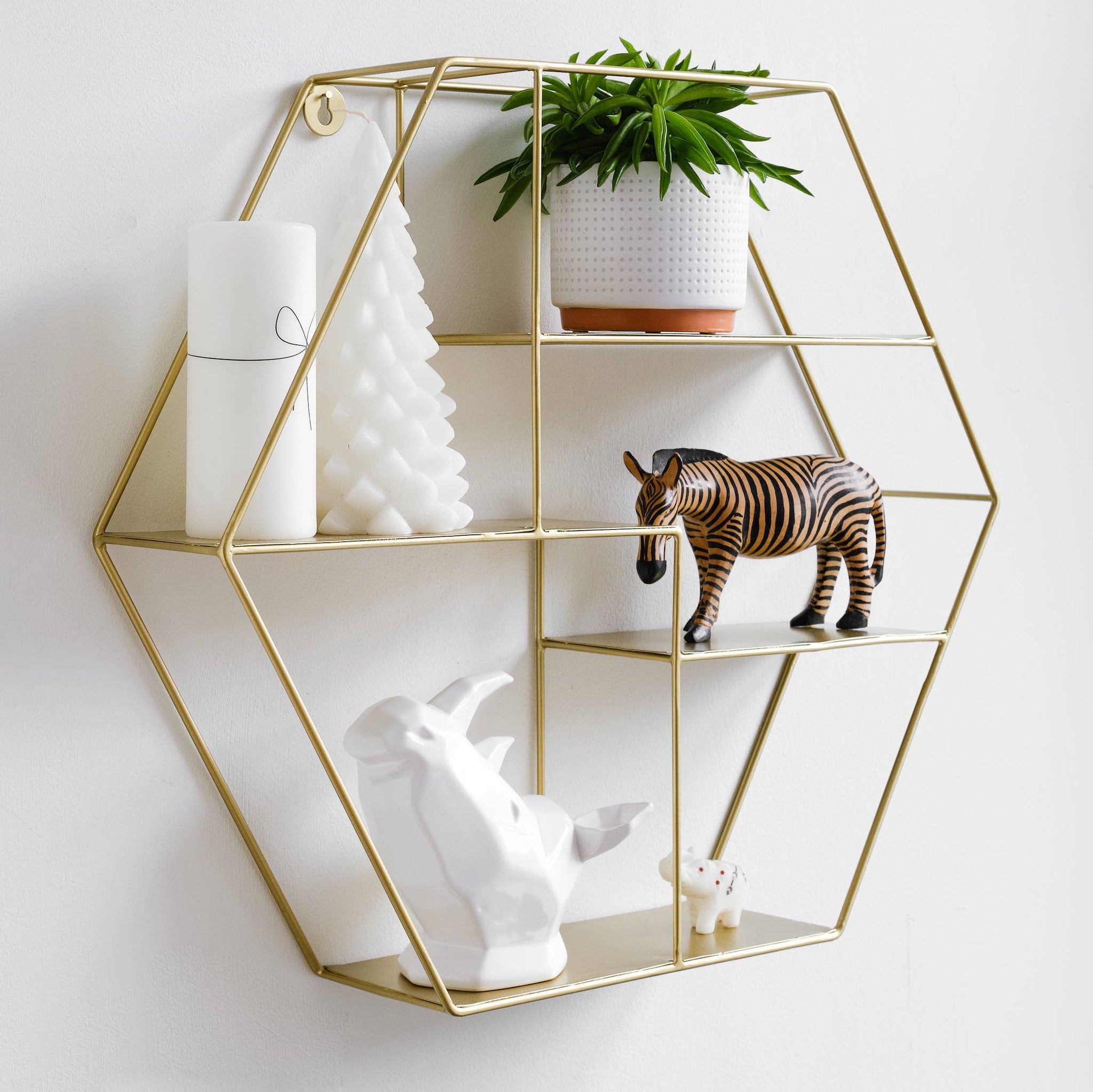 Fashion Gold Wall Shelf