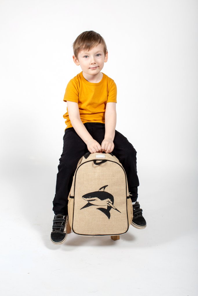Black Shark Toddler Backpack