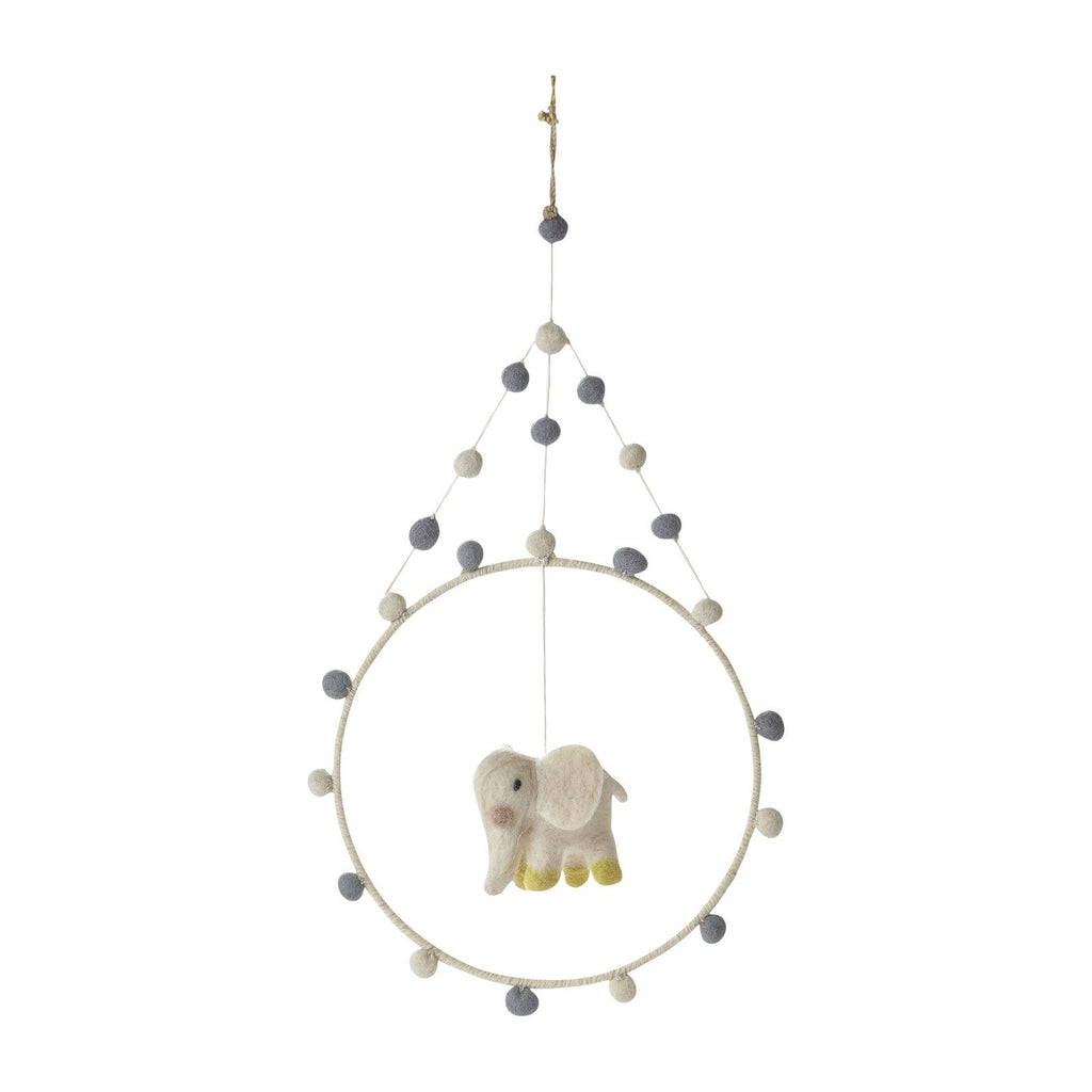 Elephant Mini Hoop Mobile