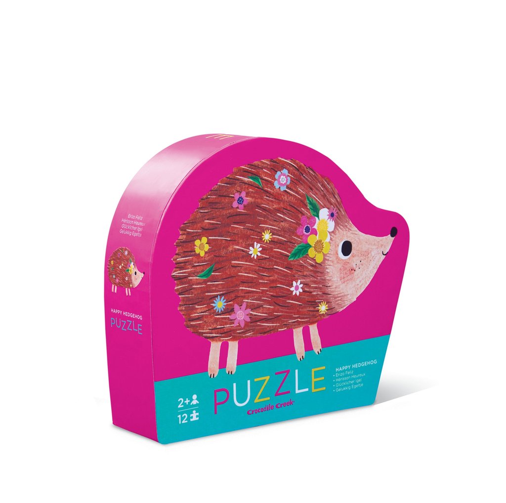 Mini puzzle happy hedgehog 12 pieces